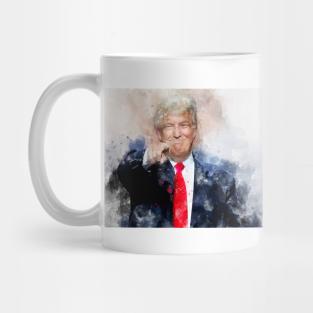 Donald Trump pointing. President of the United States Mug